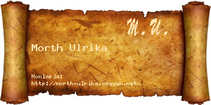 Morth Ulrika névjegykártya